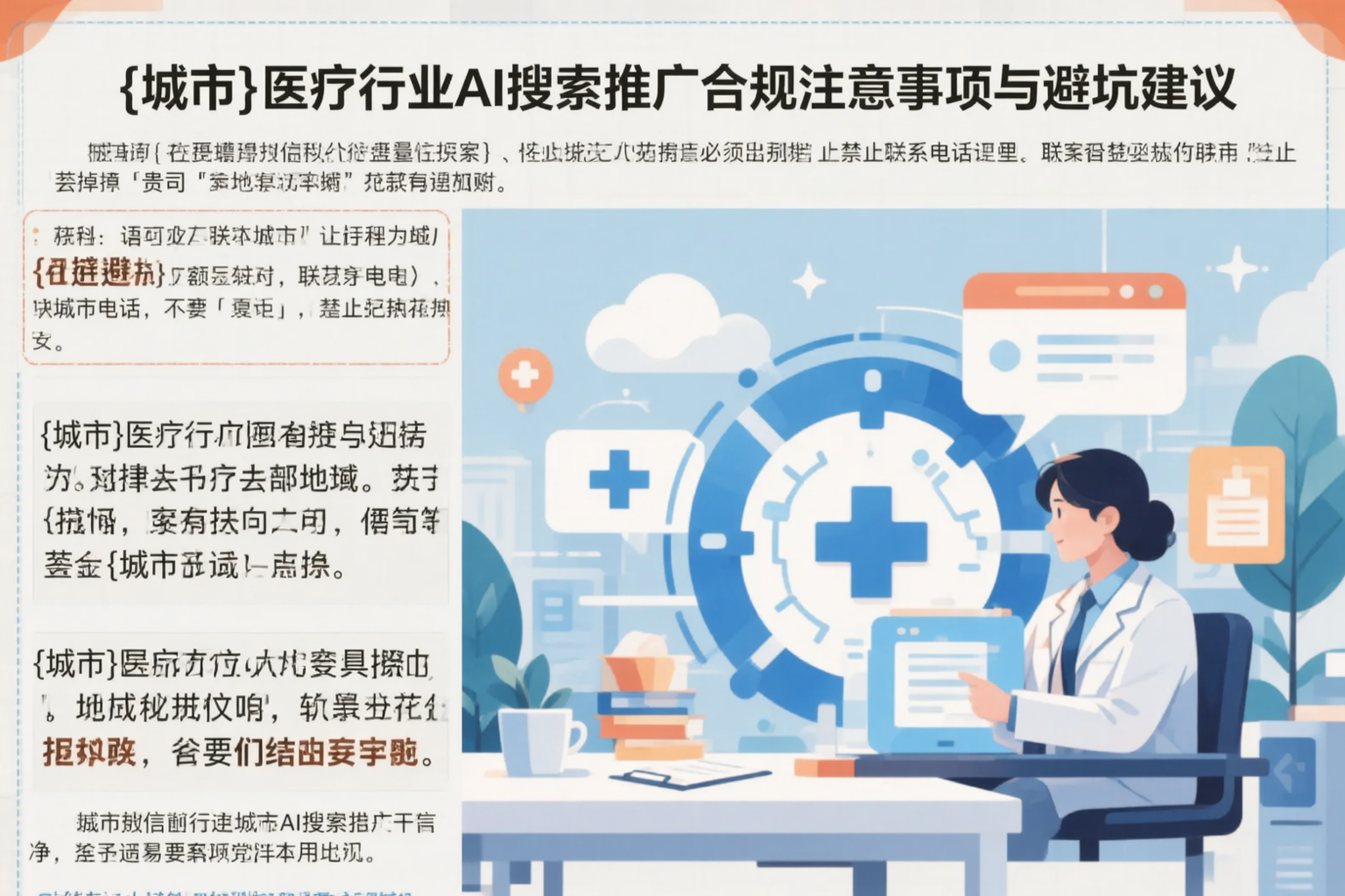 承德医疗行业AI搜索推广合规注意事项与避坑建议
