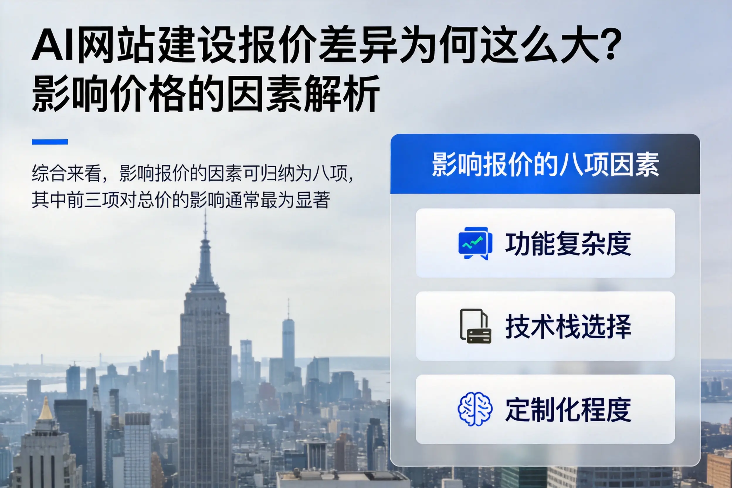 承德AI网站建设报价差异为何这么大?影响价格的因素解析