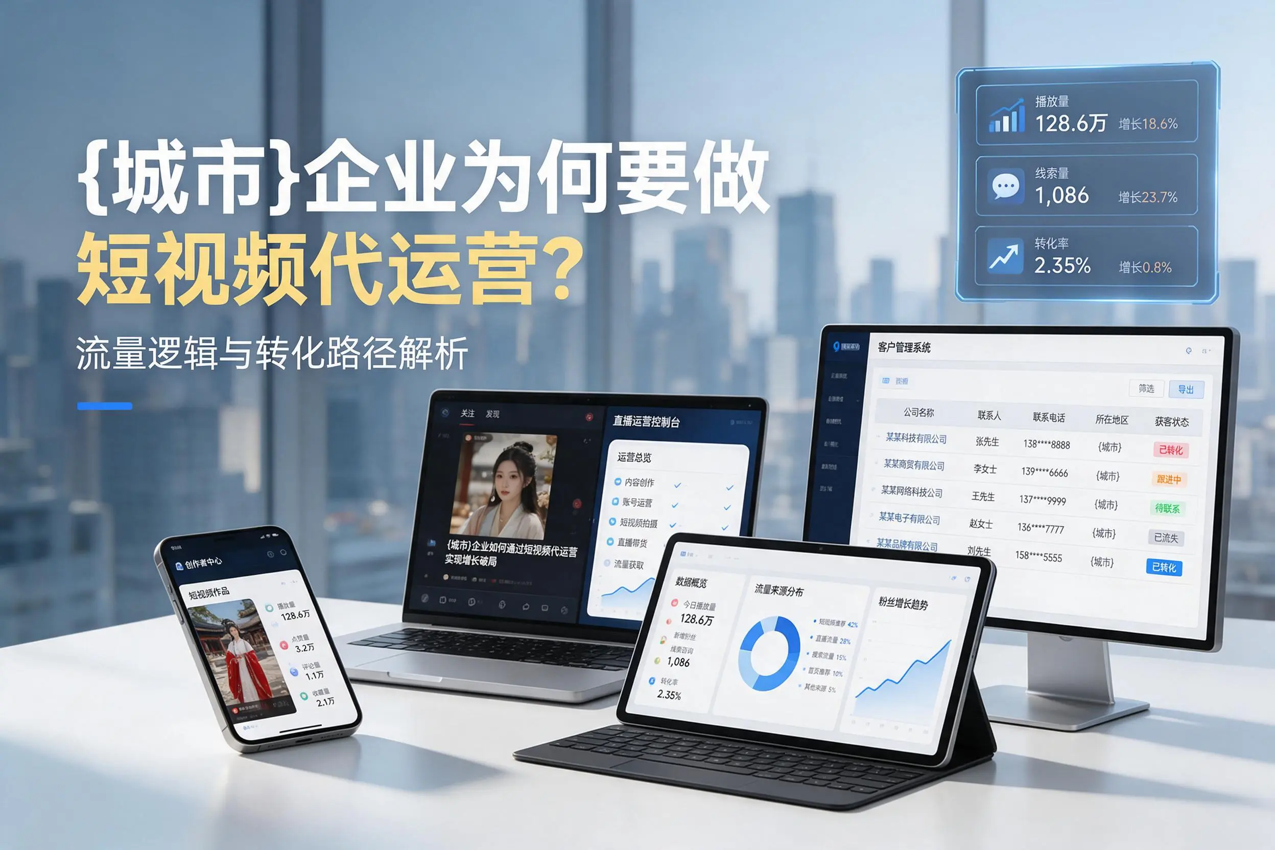 承德企业为何要做短视频代运营？流量逻辑与转化路径解析