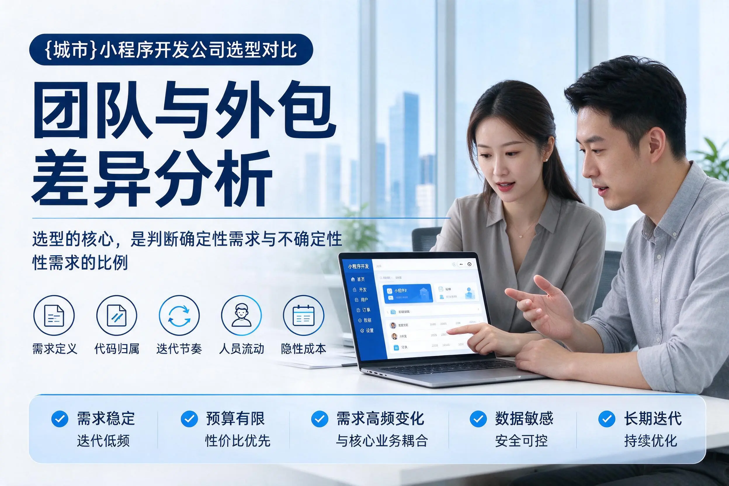 承德小程序开发公司选型对比:团队与外包差异分析