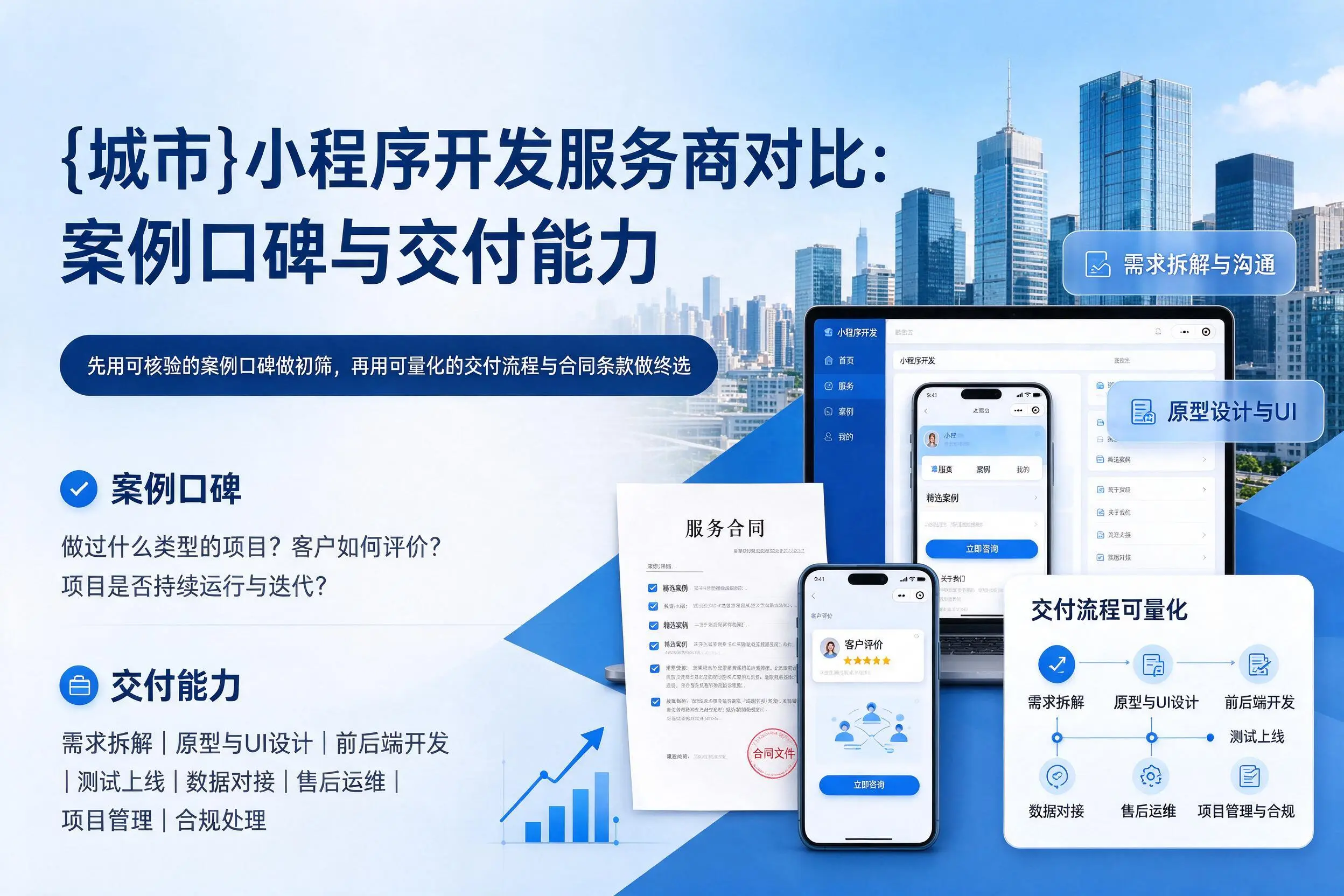 承德小程序开发服务商对比:案例口碑与交付能力