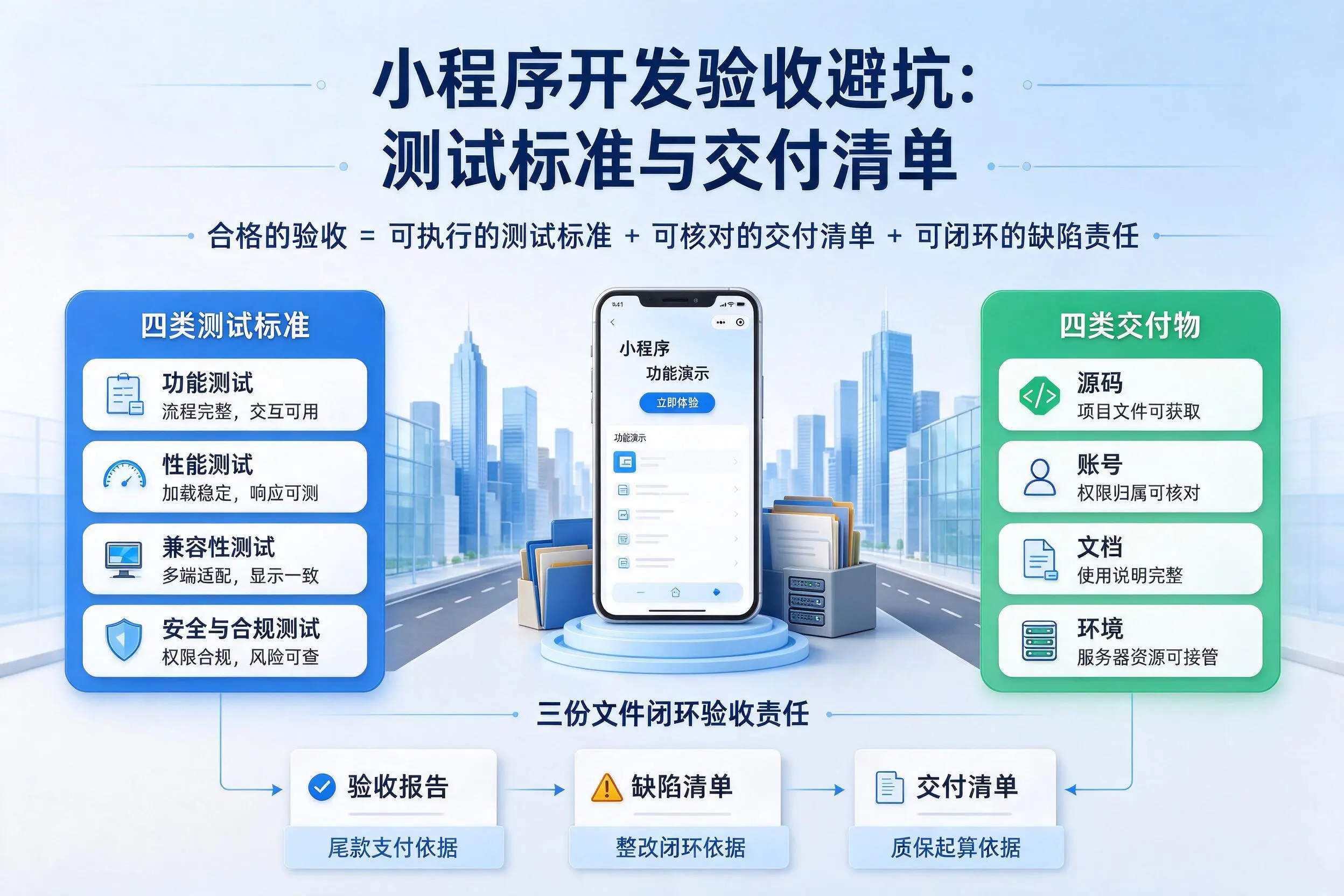 承德小程序开发验收避坑：测试标准与交付清单