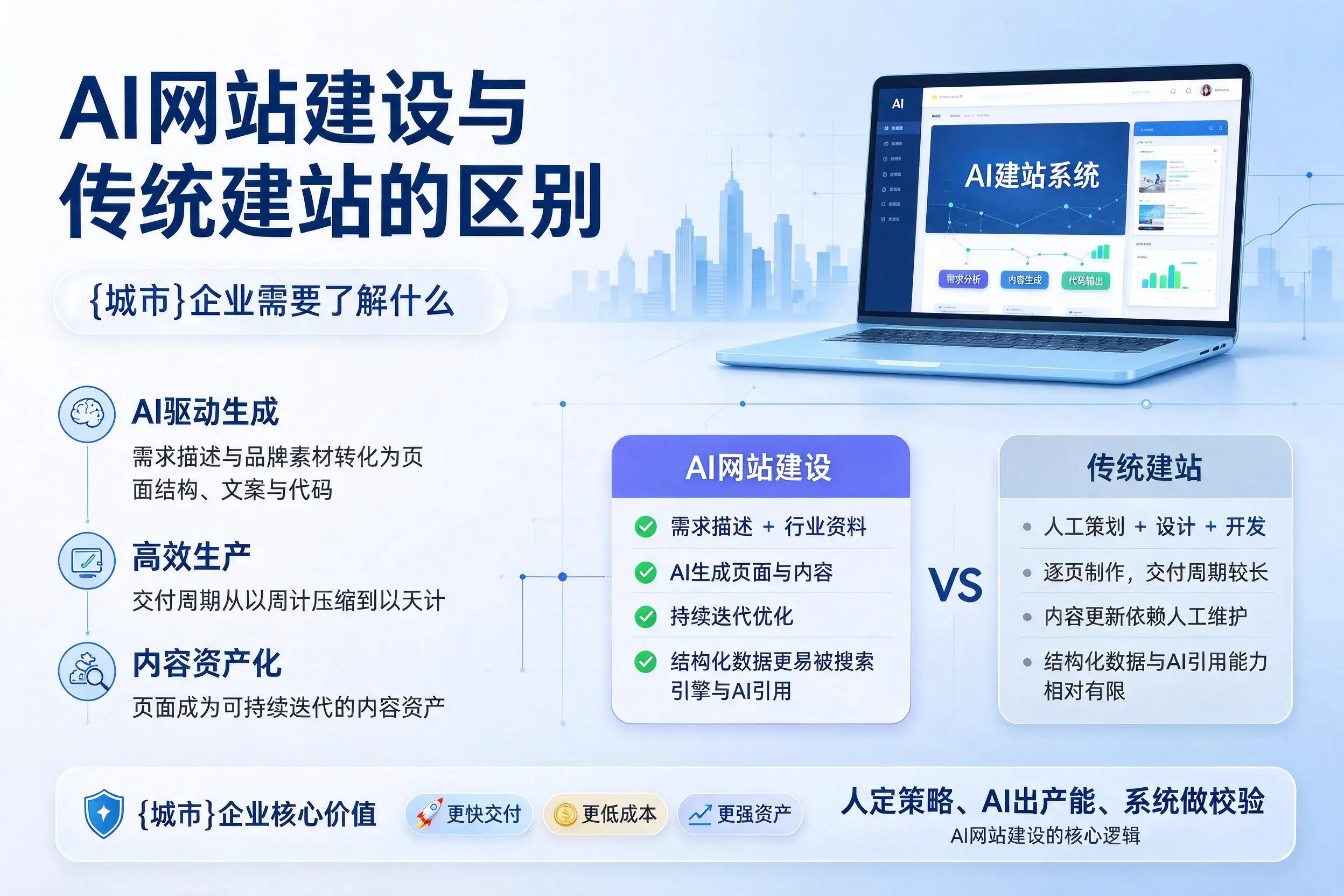 AI网站建设与传统建站的区别,承德企业需要了解什么