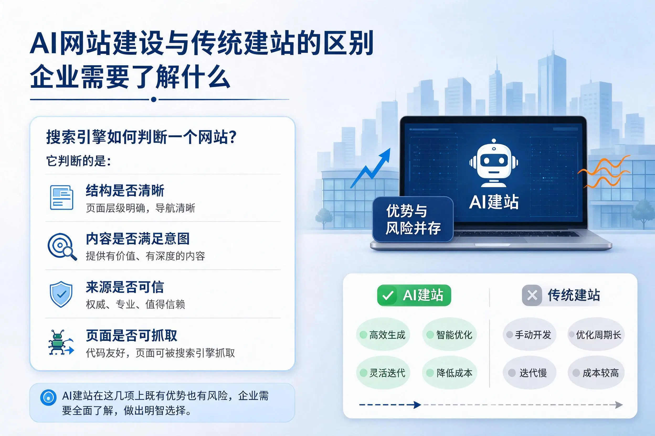 AI网站建设与传统建站的区别,承德企业需要了解什么