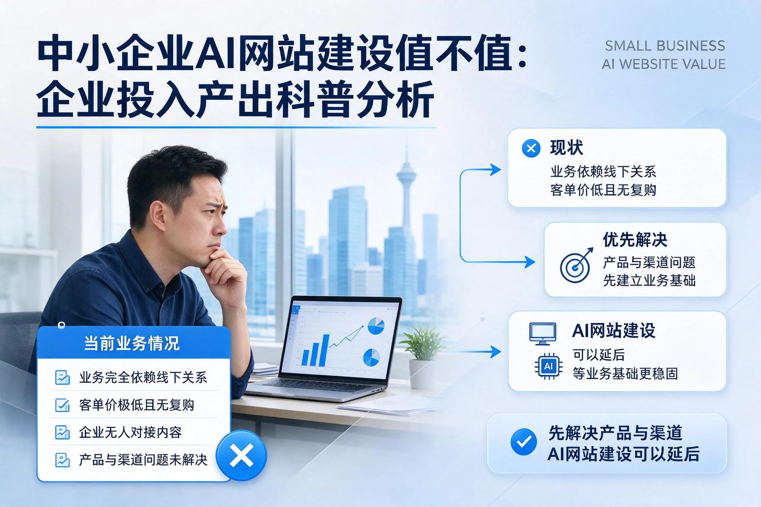 中小企业AI网站建设值不值:承德企业投入产出科普分析