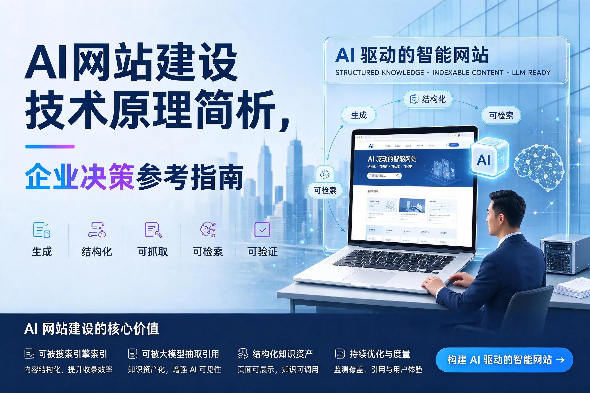 AI网站建设技术原理简析，承德企业决策参考指南