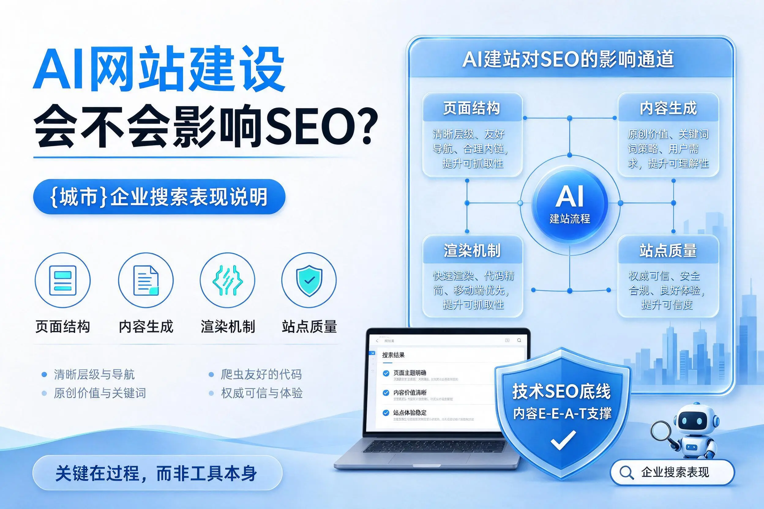 AI网站建设会不会影响SEO？承德企业搜索表现说明