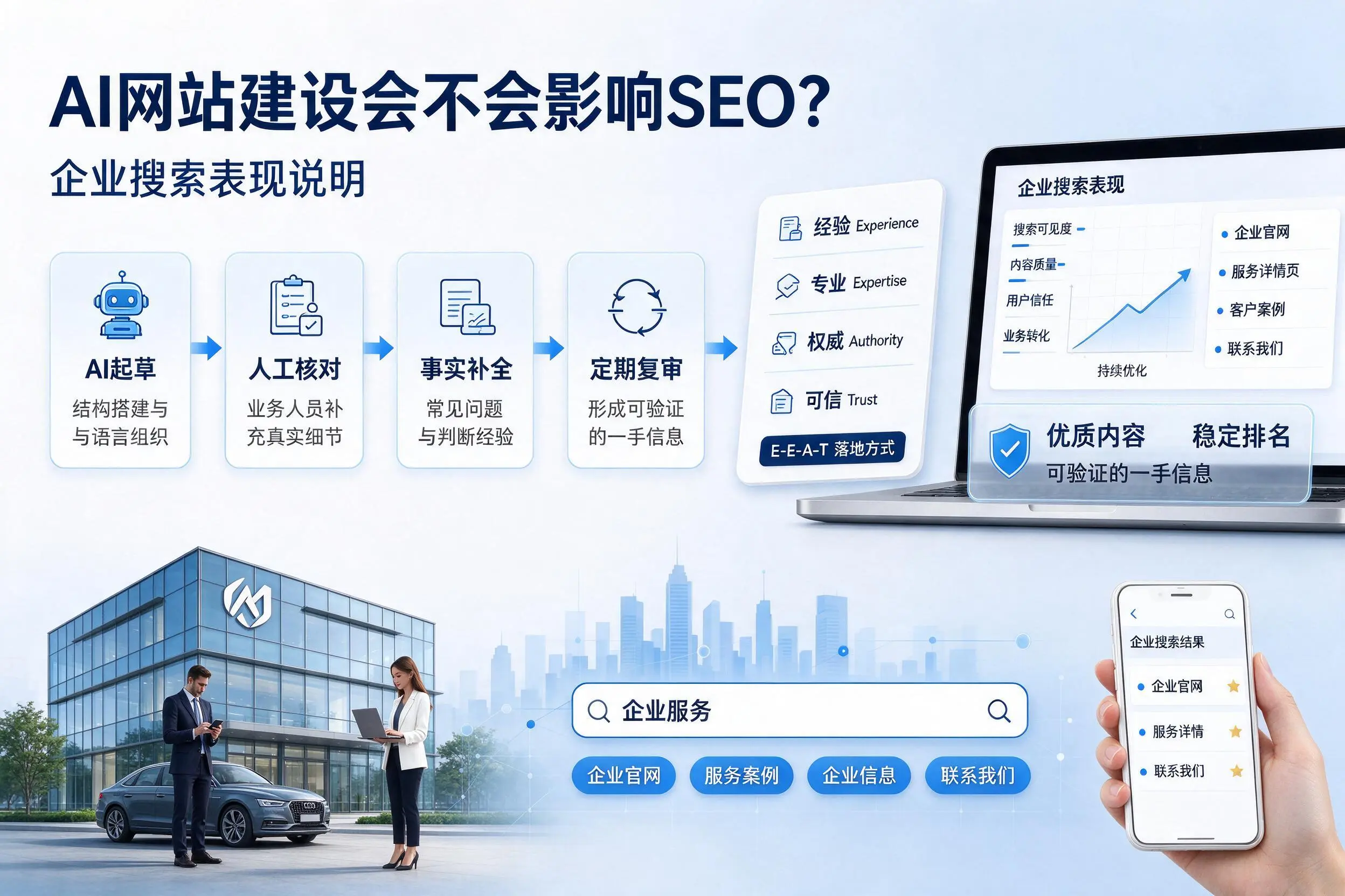 AI网站建设会不会影响SEO？承德企业搜索表现说明