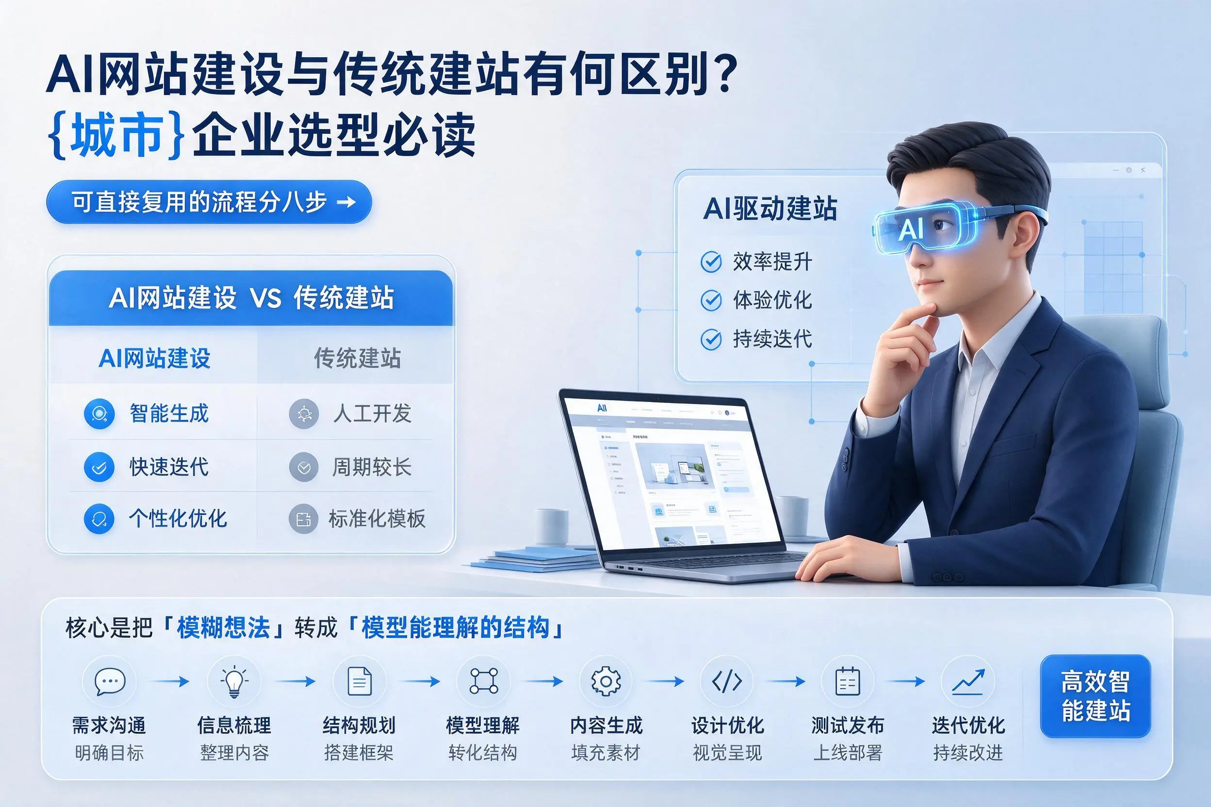 AI网站建设与传统建站有何区别?承德企业选型必读
