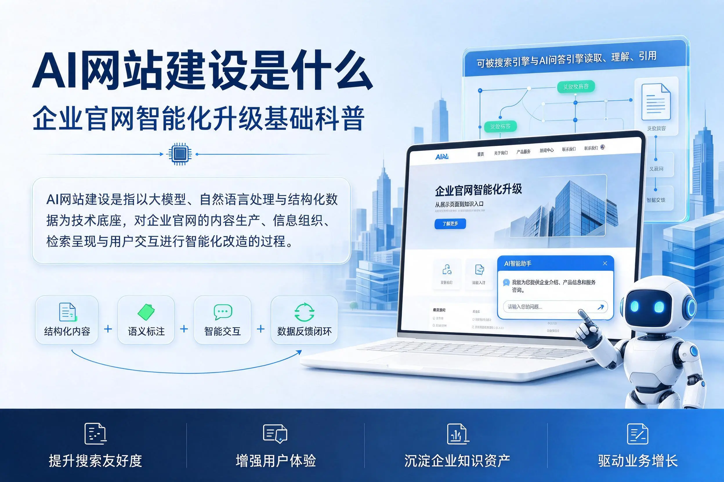 AI网站建设是什么：承德企业官网智能化升级基础科普