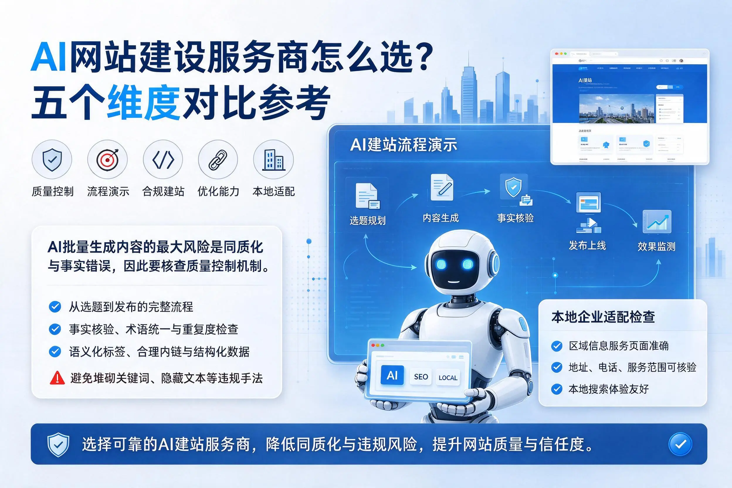 承德AI网站建设服务商怎么选？五个维度对比参考